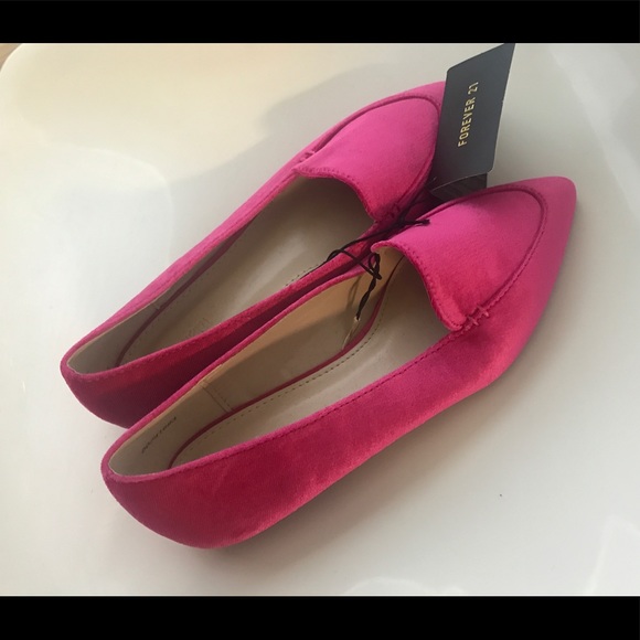 Pink Velvet Flats - Picture 4 of 5